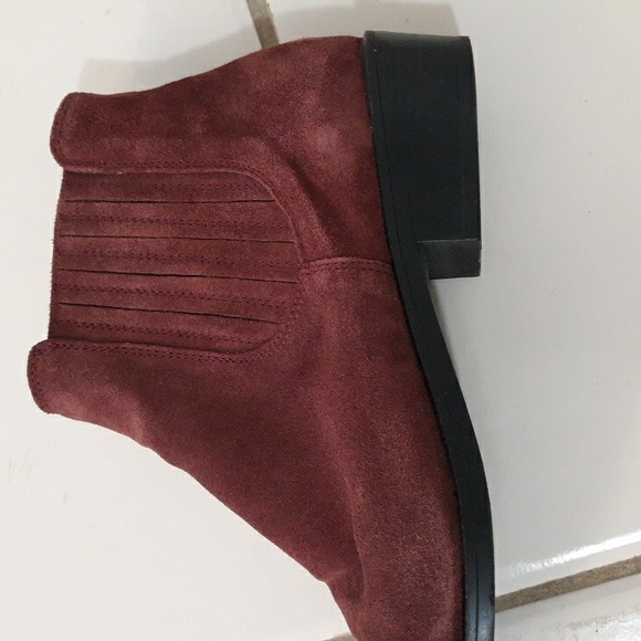 Burgundy ankle boots - Picture 4 of 11